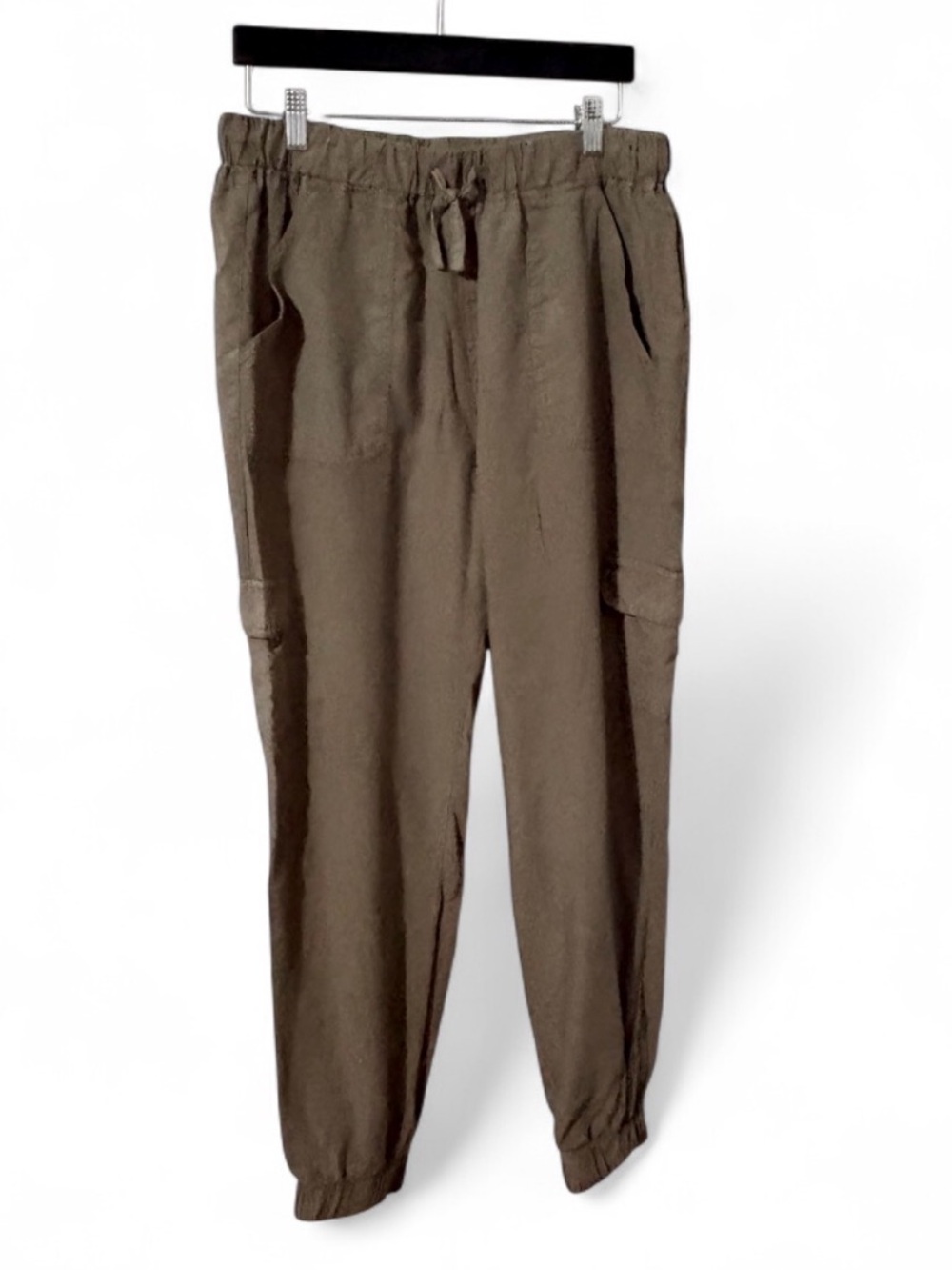 Thread & Supply Olive Tencel Cargo Jogger Pants Size Large